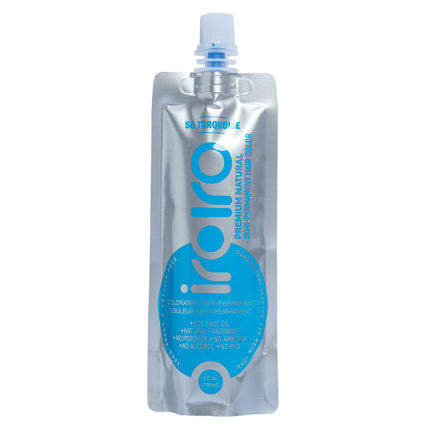 50 TURQUOISE | Semi-Permanent Hair Color | 4oz | IROIRO – SH Salons