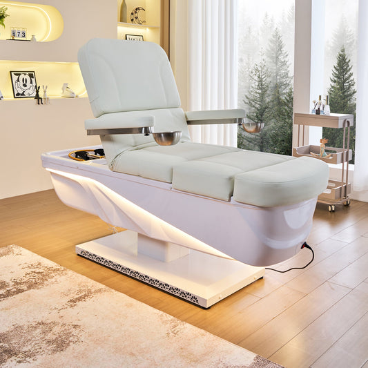 645D Fresh Water Electric Japanese Head Spa Massage Bed – Plumbed | Head Spa Beds (Plumbed) by SSW - SH Salons