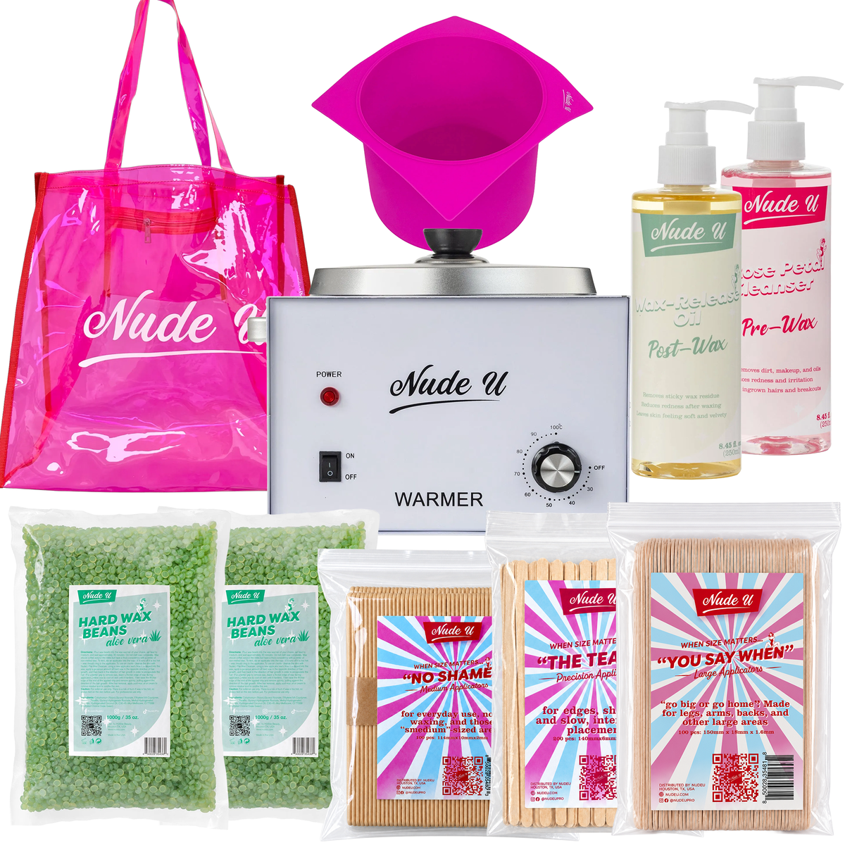 NudeU Advanced Hard Wax Kit