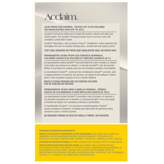 Acclaim Acid Perm | Normal, Tinted or Highlighted Hair | ZOTOS | HAIR PERMANENTS & STRAIGHTENERS by ZOTOS - SH Salons