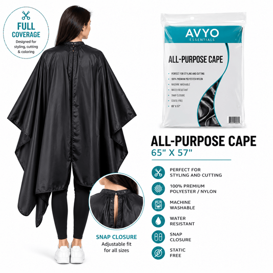 All - Purpose Cape | 65" x 57" | AVYO | PERSONAL CARE by AVYO - SH Salons