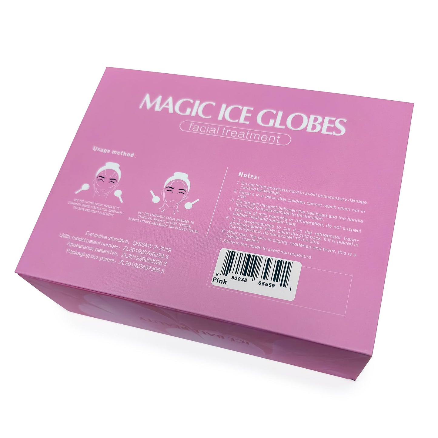 Cryotherapy Ice Globe | Pink | 2 PC | Cold Face Ice Balls for Skin Care | Daily Beauty Routines | NUDE U | SPAS by NUDE U - SH Salons