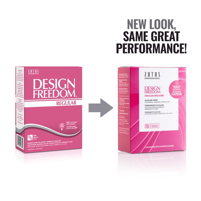 Design Freedom Regular Alkaline Perm | Normal, Resistant or Gray Hair | ZOTOS | HAIR PERMANENTS & STRAIGHTENERS by ZOTOS - SH Salons