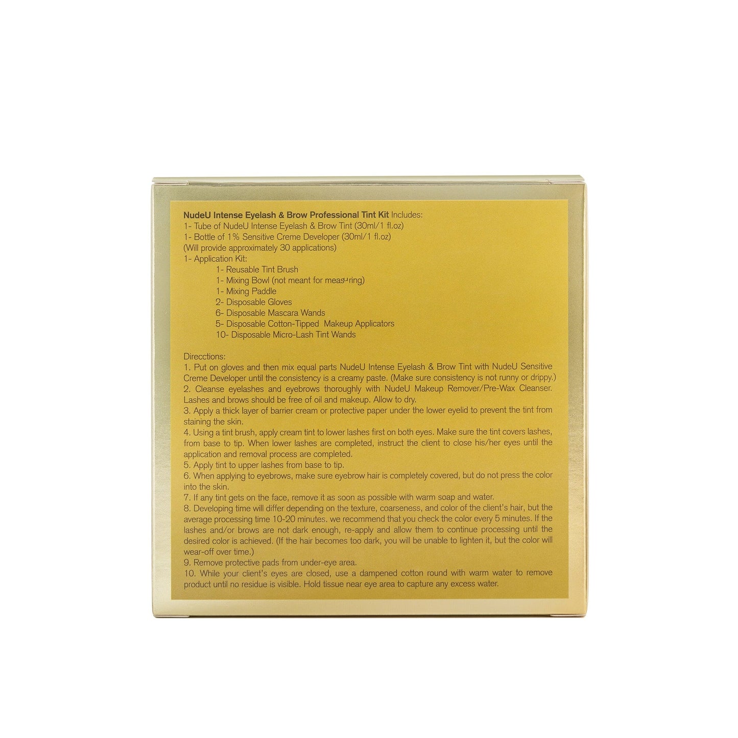 Intense Eyelash & Brow | Dark Brown | Professional Tint Kit | NUDE U | SPAS by NUDE U - SH Salons