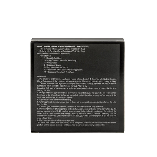 Intense Eyelash & Brow | Midnight Black | Professional Tint Kit | NUDE U | SPAS by NUDE U - SH Salons