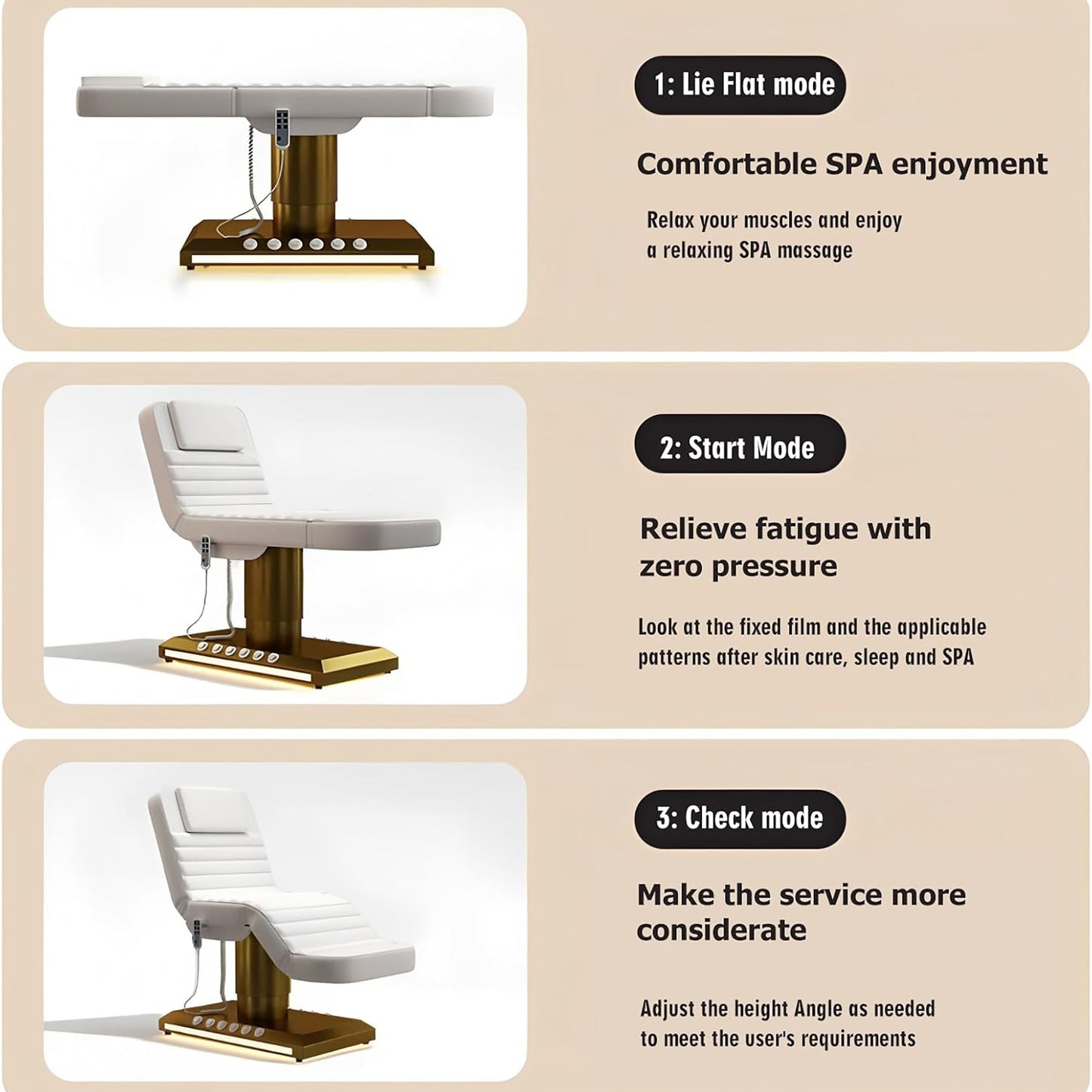 LT1837 | Professional Fully Electric Spa Chair | SSW | MASSAGE BED by SSW - SH Salons