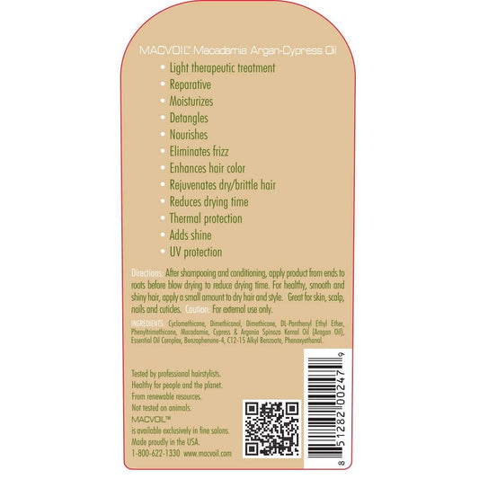 Macadamia Re - Conditioner | MACVOIL | HAIR STYLING PRODUCTS by MACVOIL - SH Salons