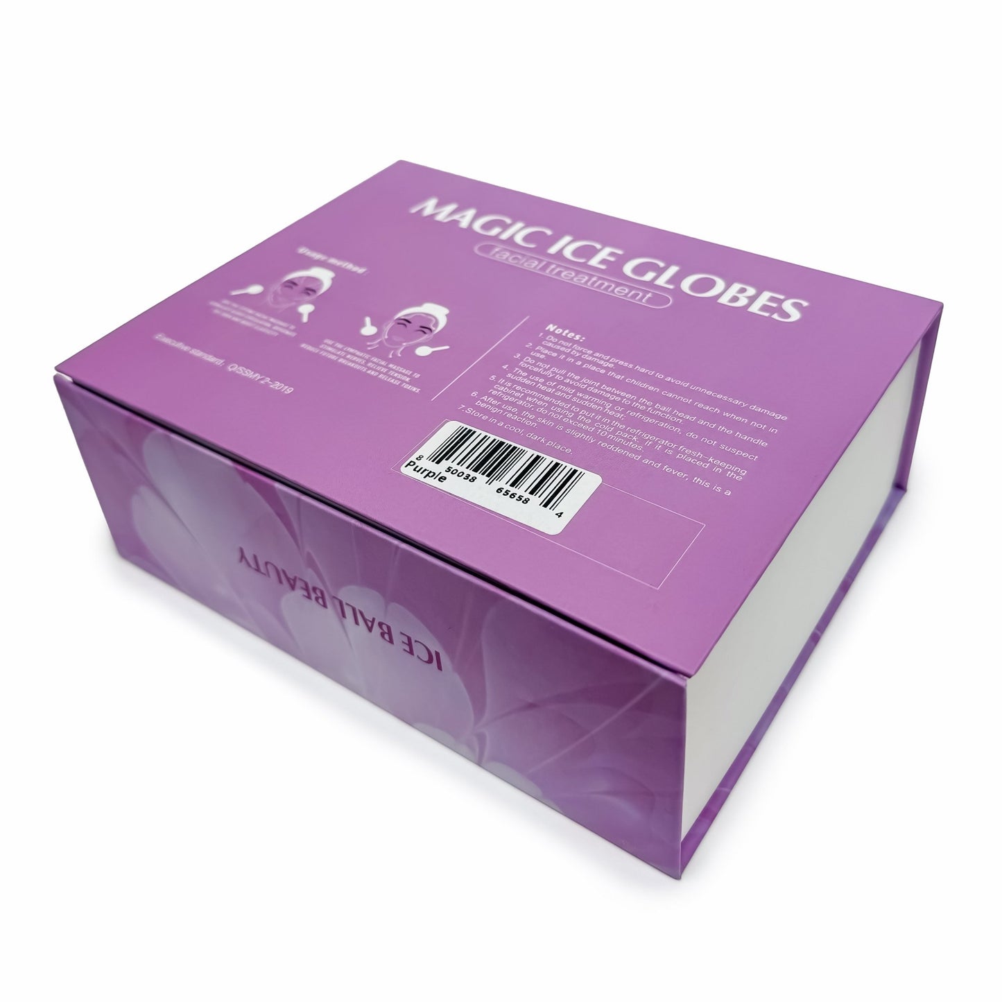 Magic Ice Globe | Purple | 2 PC | Cold Face Ice Balls for Skin Care | Daily Beauty Routines | NUDE U | SPAS by NUDE U - SH Salons