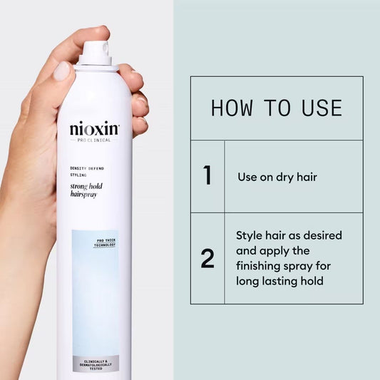Niospray Strong Hold Hairspray | 10.5 oz / 300 g | Density Defend | NIOXIN | HAIR STYLING PRODUCTS by NIOXIN - SH Salons