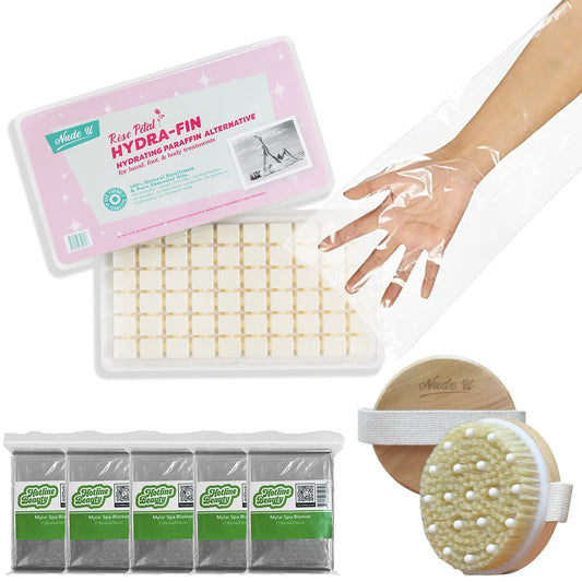 NudeU Hydra-Fin Hydrating Paraffin Alternative Body Wrap Kit