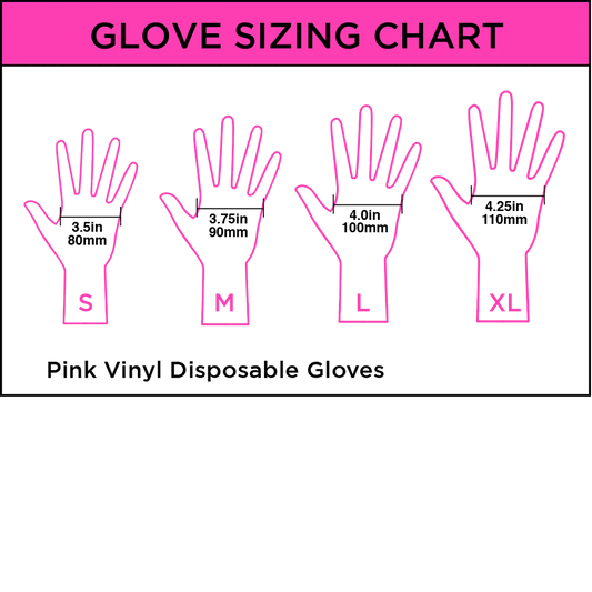 Pink Vinyl Gloves | Medium | 100 Pack | 109DG - M | COLORTRAK | DISPOSABLE GLOVES by COLORTRAK - SH Salons