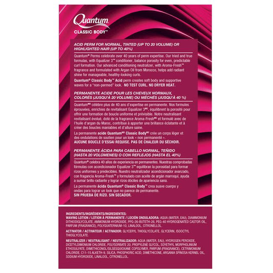 Quantum Classic Body Acid Perm | Normal, Tinted or Highlighted Hair | ZOTOS | HAIR PERMANENTS & STRAIGHTENERS by ZOTOS - SH Salons