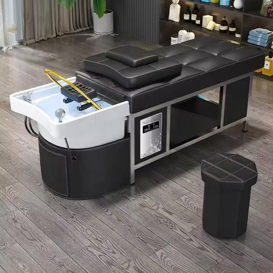 611 - 1NM | Plumbed | Head Spa Shampoo Bed — Water Circulation & Fumigation | SSW | Head Spa Beds (Plumbed) by SSW - SH Salons