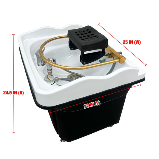 SSW - 6114NP | Plumbed | Shampoo/Spa Bowl — Fixed Installation (Not Portable) | SSW | Head Spa Beds (Plumbed) by SSW - SH Salons