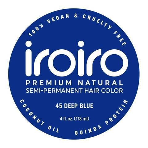 45 DEEP BLUE | Semi-Permanent Hair Color | 4oz | IROIRO - SH Salons