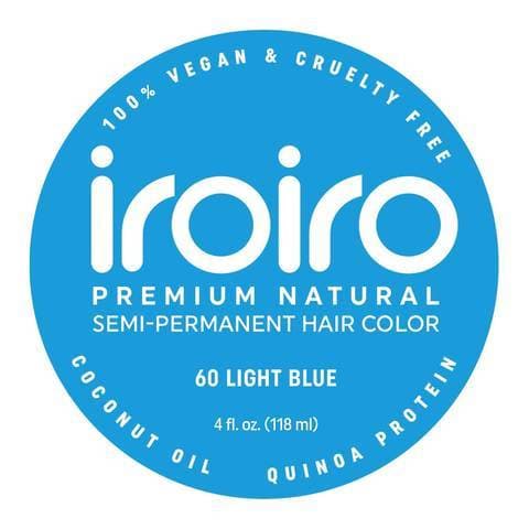 60 LIGHT BLUE | Semi - Permanent Hair Color | 4oz | IROIRO | HAIR COLOR by IROIRO - SH Salons