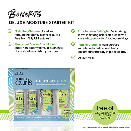 All About Curls | Deluxe Moisture Starter Kit | 4 Piece Set | ZOTOS | HAIR PERMANENTS & STRAIGHTENERS by ZOTOS - SH Salons
