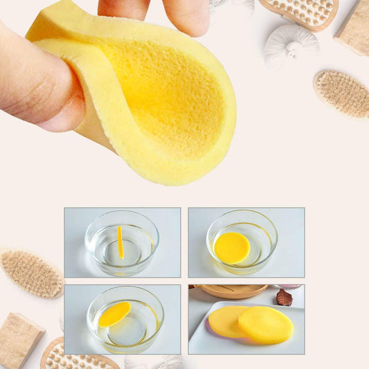 Compressed Facial Sponge | Yellow | 12 Pack | HOTLINE BEAUTY | SPAS by HOTLINE BEAUTY - SH Salons