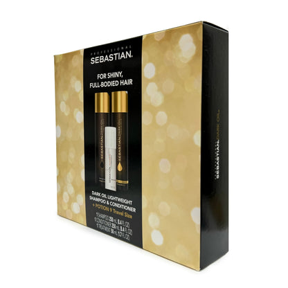 Dark Oil Shine Essentials Holiday Gift Set | 3 piece | SEBASTIAN - SH Salons