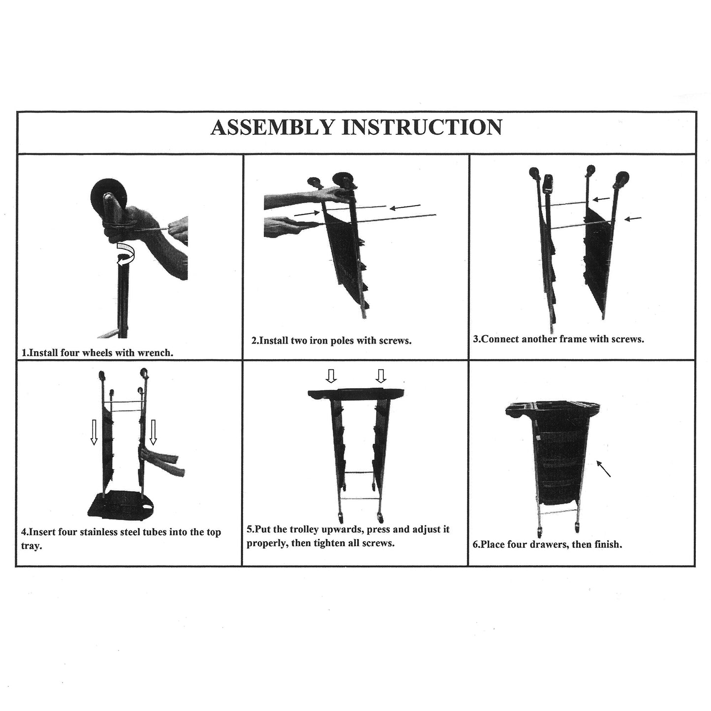 DK - 38019 | Trolley | 5 Layer Hairdressing Trolley | TROLLEY by SSW - SH Salons