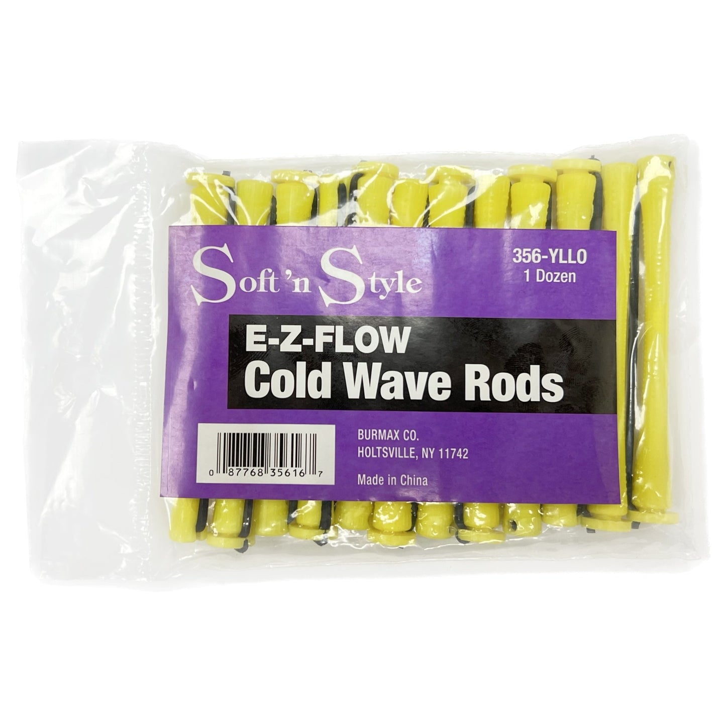 E - Z - Flow Cold Wave Rods | 1 Dozen | 356 - YLLO | SOFT N STYLE | HAIR PERMANENTS & STRAIGHTENERS by SOFT N STYLE - SH Salons
