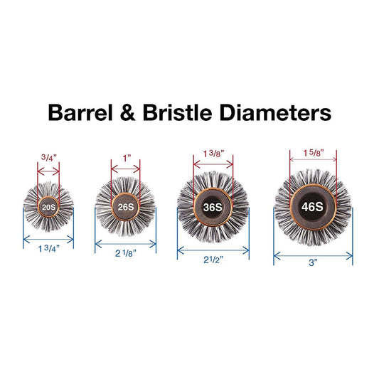 EcoCeramic | 3" EC - 46F | Handcrafted Wood Handle | OLIVIA GARDEN | COMBS & BRUSHES by OLIVIA GARDEN - SH Salons