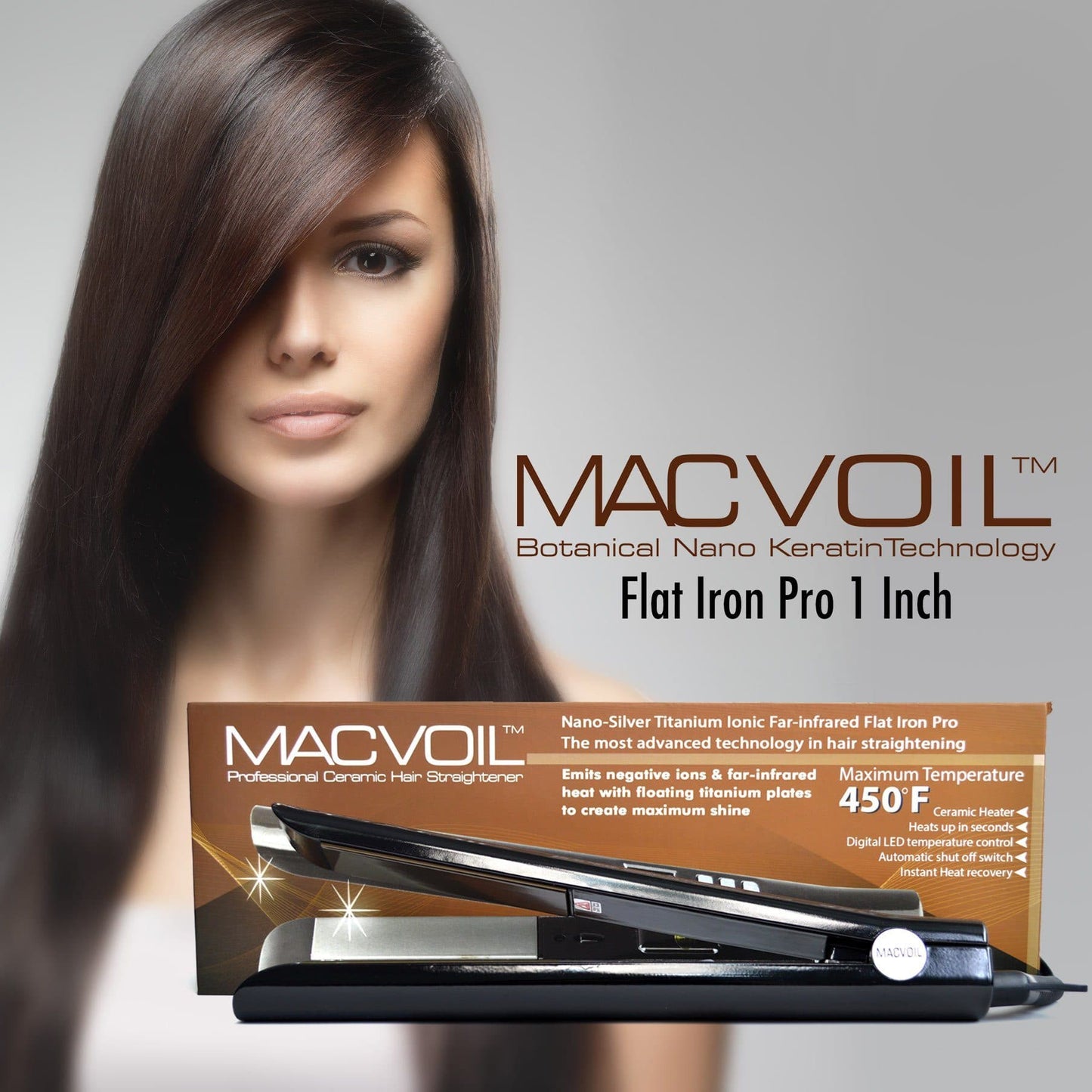 Flat Iron 1 Inch | MACVOIL | Hair Iron Accessories by MACVOIL - SH Salons