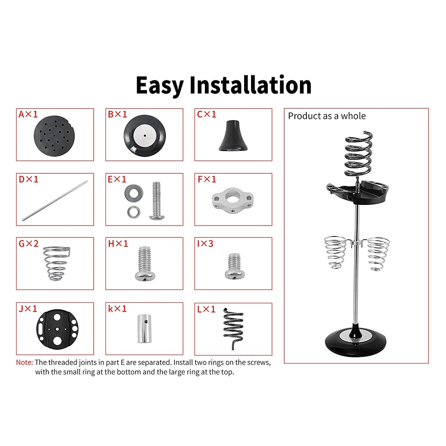 Hair Dryer Stand with Tray Acrylic and Two Spiral Holders | D0095 - 1S | Barber and Stylist Hair Salon Accessories | HAIR DRYERS by HOTLINE BEAUTY - SH Salons