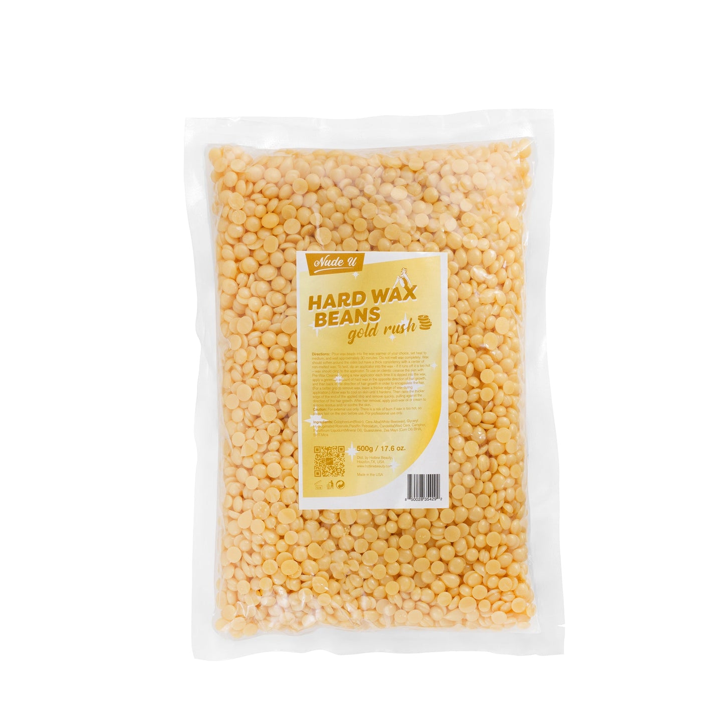 Hard Wax Beans | Golden Rush | NUDE U | WAXING KITS & SUPPLIES by NUDE U - SH Salons