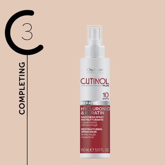 Keratin Restructuring Spray Mask | Hyaluronic & Keratin | 5.07 fl.oz. | Cutinol Plus | OYSTER | CONDITIONERS by OYSTER - SH Salons