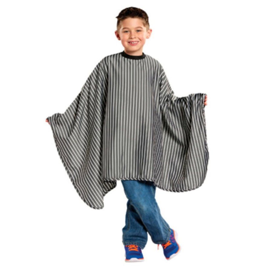 Kids Striped Barber Cape | 4130 | SCALPMASTER | HAIR COLORING ACCESSORIES by SCALPMASTER - SH Salons