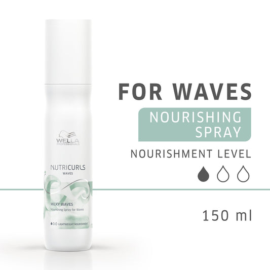 Milky Waves Nourishing Spray for Waves | Nutricurls Care | WELLA | HAIR STYLING PRODUCTS by WELLA PROFESSIONAL - SH Salons