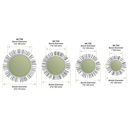 NC - T55 | 2 1/8" | NewCycle Thermal Brushes | OLIVIA GARDEN | COMBS & BRUSHES by OLIVIA GARDEN - SH Salons