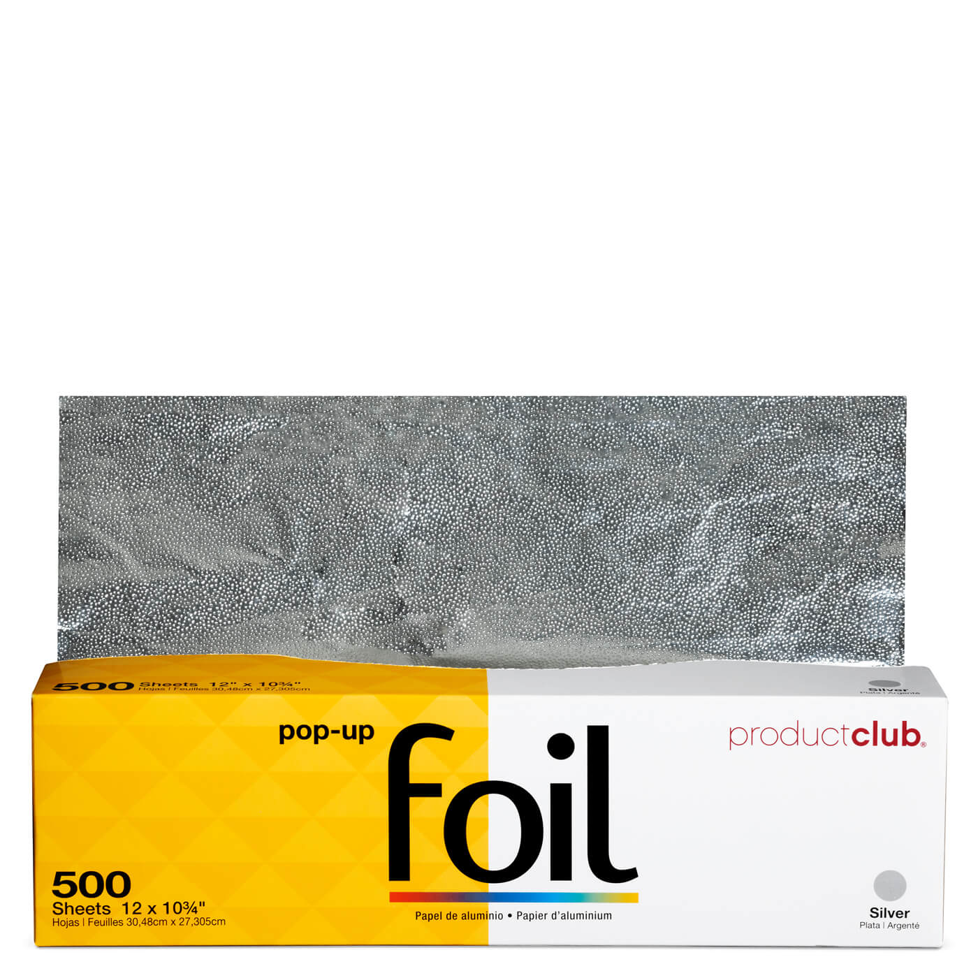 Pop - Up 500 Sheets | 12" x 10 3/4" | Silver | FS300 | Product Club | HAIR COLORING ACCESSORIES by PRODUCT CLUB - SH Salons