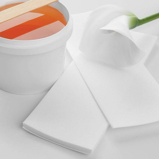 Non - Woven Large Pre - Cut Wax Strips | 2.75"x7.87" | 200/pack | NUDE U | WAXING KITS & SUPPLIES by NUDE U - SH Salons
