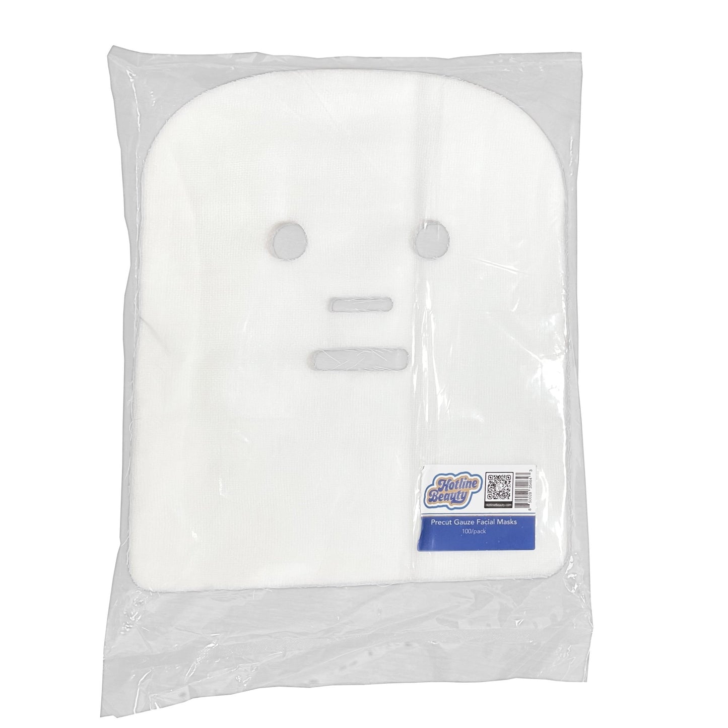 Precut Gauze Facial Masks | 100 Pack | HOTLINE BEAUTY - SH Salons