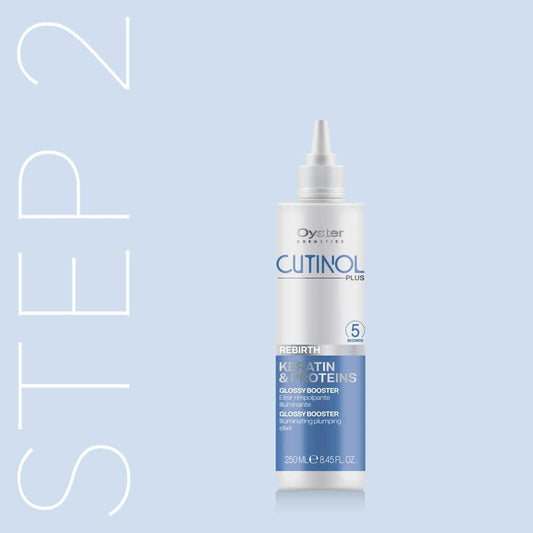 Rebirth Glossy Booster | Keratin & Proteins | 8.45 fl.oz. | Cutinol Plus | OYSTER | HAIR STYLING PRODUCTS by OYSTER - SH Salons