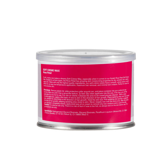 Rose Petal Soft Creme Wax | 14.1 oz. / 400g | NUDE U | WAXING KITS & SUPPLIES by NUDE U - SH Salons