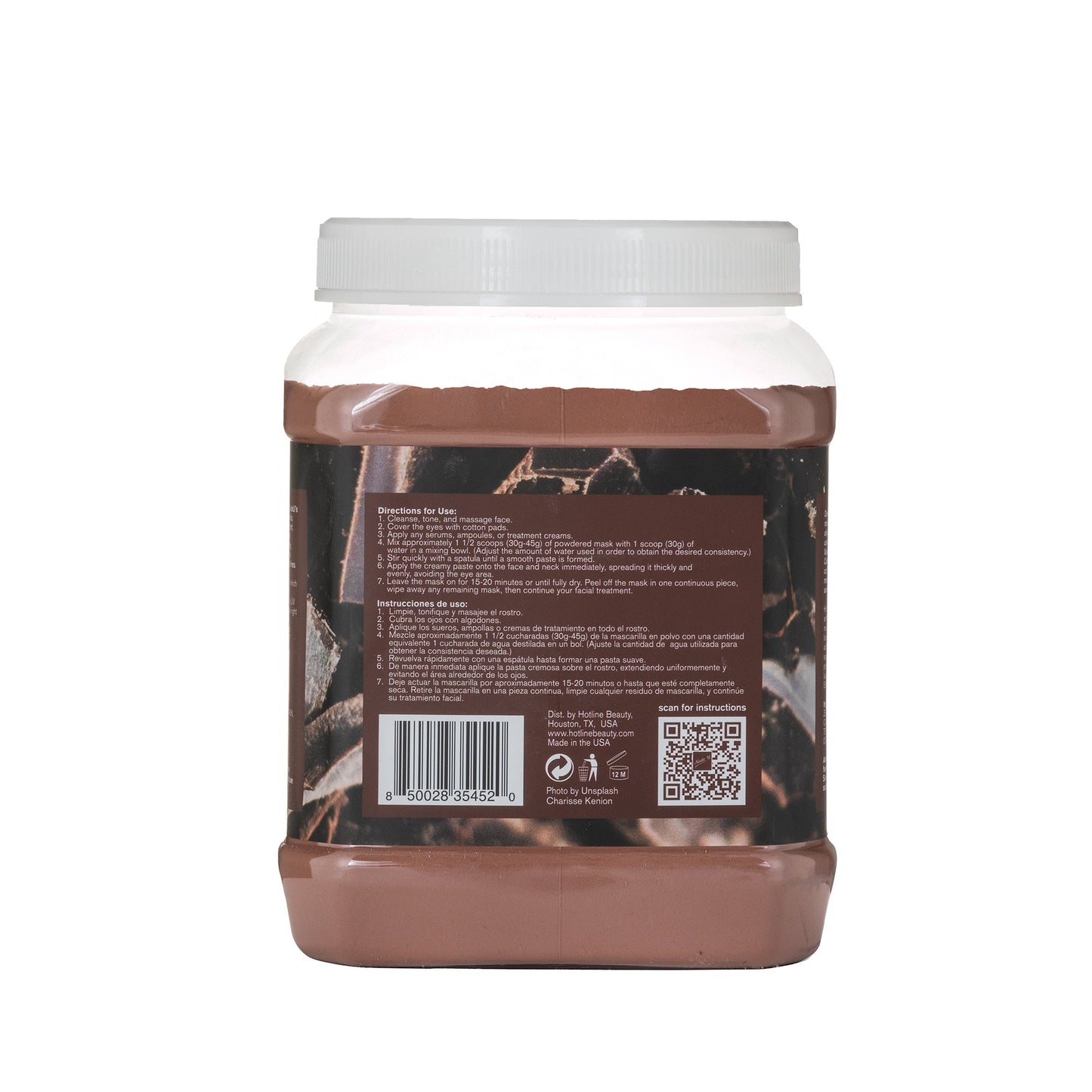 Soft Powder Mask | Dark Chocolate | 1000g/1 KG | NUDE U by NUDE U | SH Salons