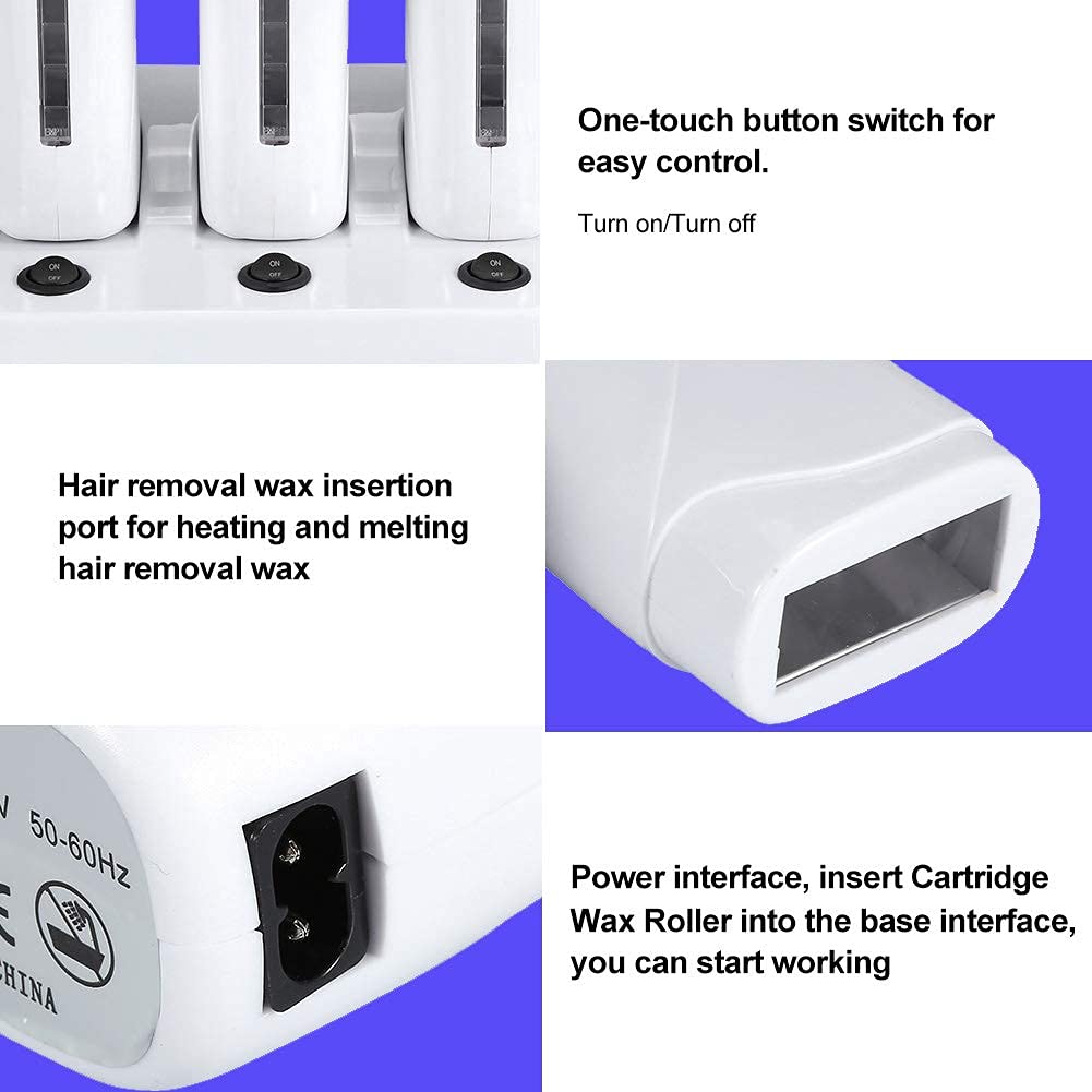 Wax Warmer | Cordless Triple Roll - On | NUDE U | WAXING KITS & SUPPLIES by NUDE U - SH Salons