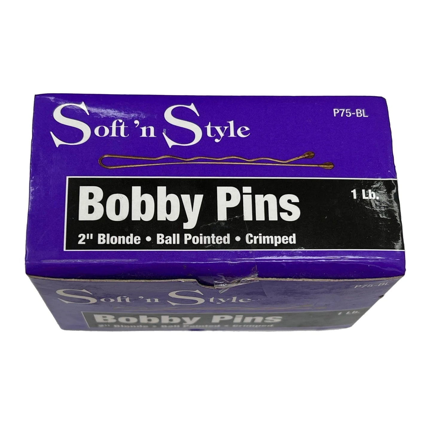 1 Lb. Bobby Pins | 2" | Ball Pointed | Crimped | SOFT N STYLE - SH Salons