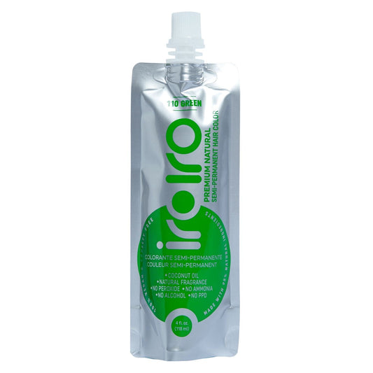 110 GREEN | Semi - Permanent Hair Color | 4oz | IROIRO | HAIR COLOR by IROIRO - SH Salons