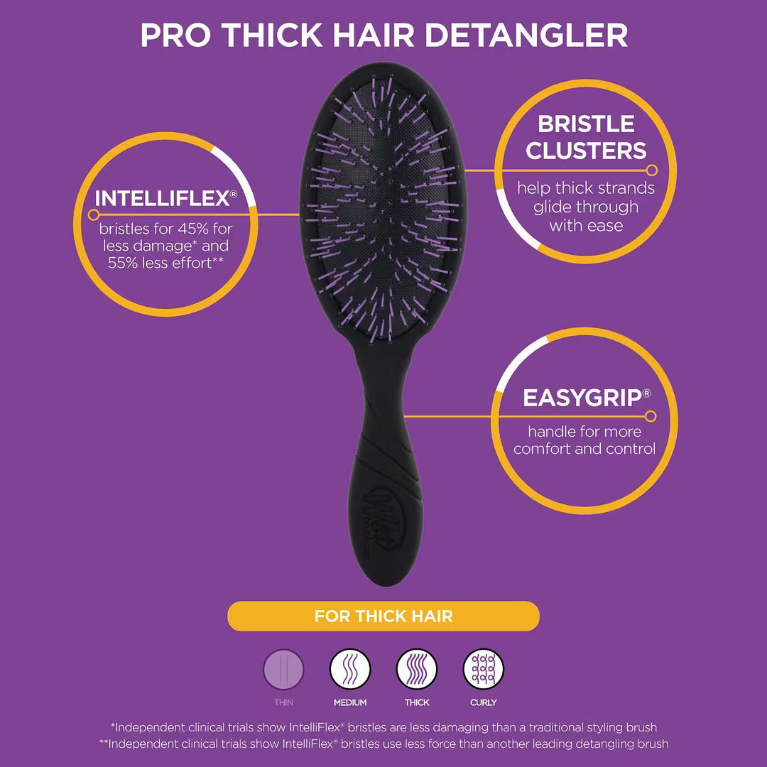 Thick Hair Detangler Brush | For Thick, Curly & Coarse Hair | WET BRUSH-PRO