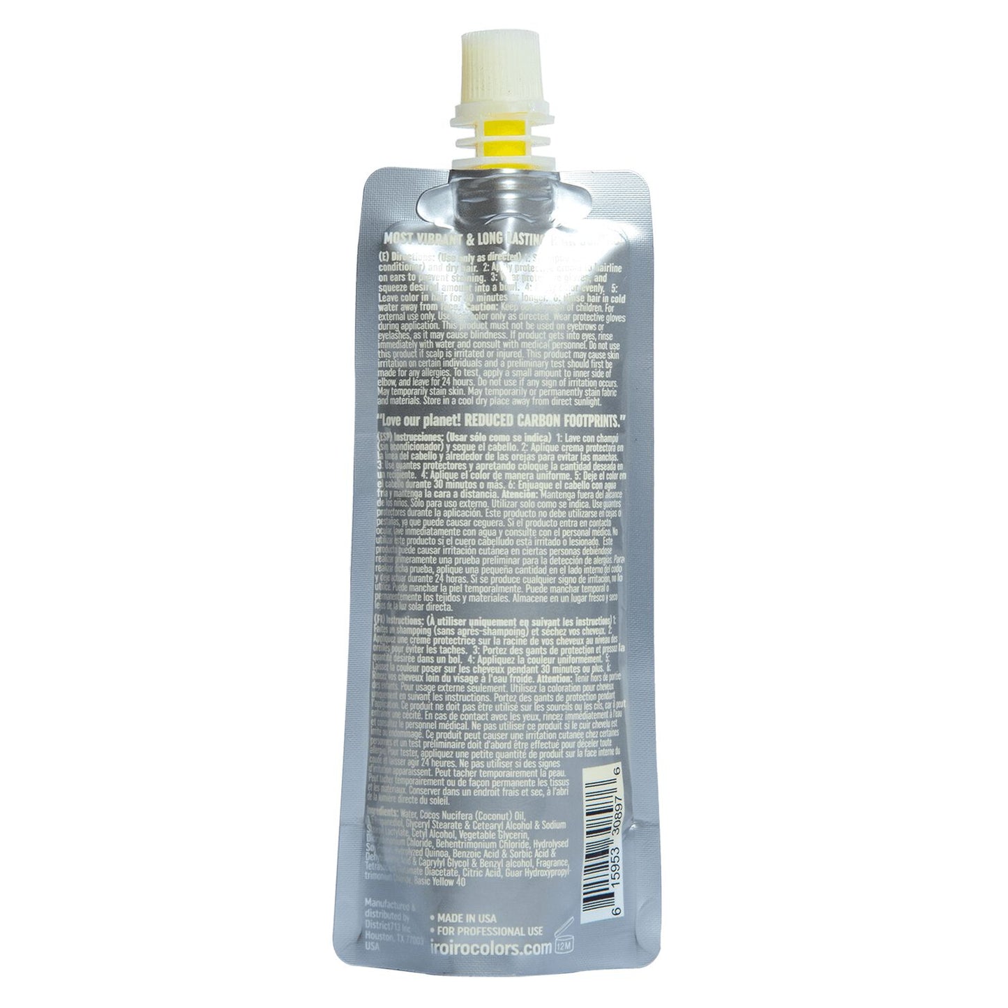 300 NEON YELLOW | Semi - Permanent Hair Color | 4oz | IROIRO | HAIR COLOR by IROIRO - SH Salons