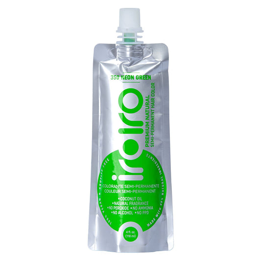 350 NEON GREEN | Semi - Permanent Hair Color | 4oz | IROIRO | HAIR COLOR by IROIRO - SH Salons