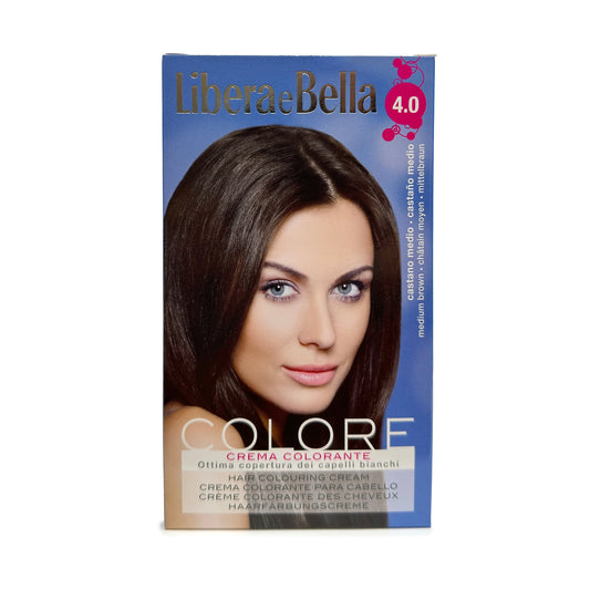 4.0 Medium Brown | Hair Coloring Kit | Libera E Bella | OYSTER - SH Salons