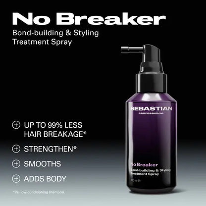 No Breaker Bond-building & Styling Treatment Spray | 3.38 oz | SEBASTIAN