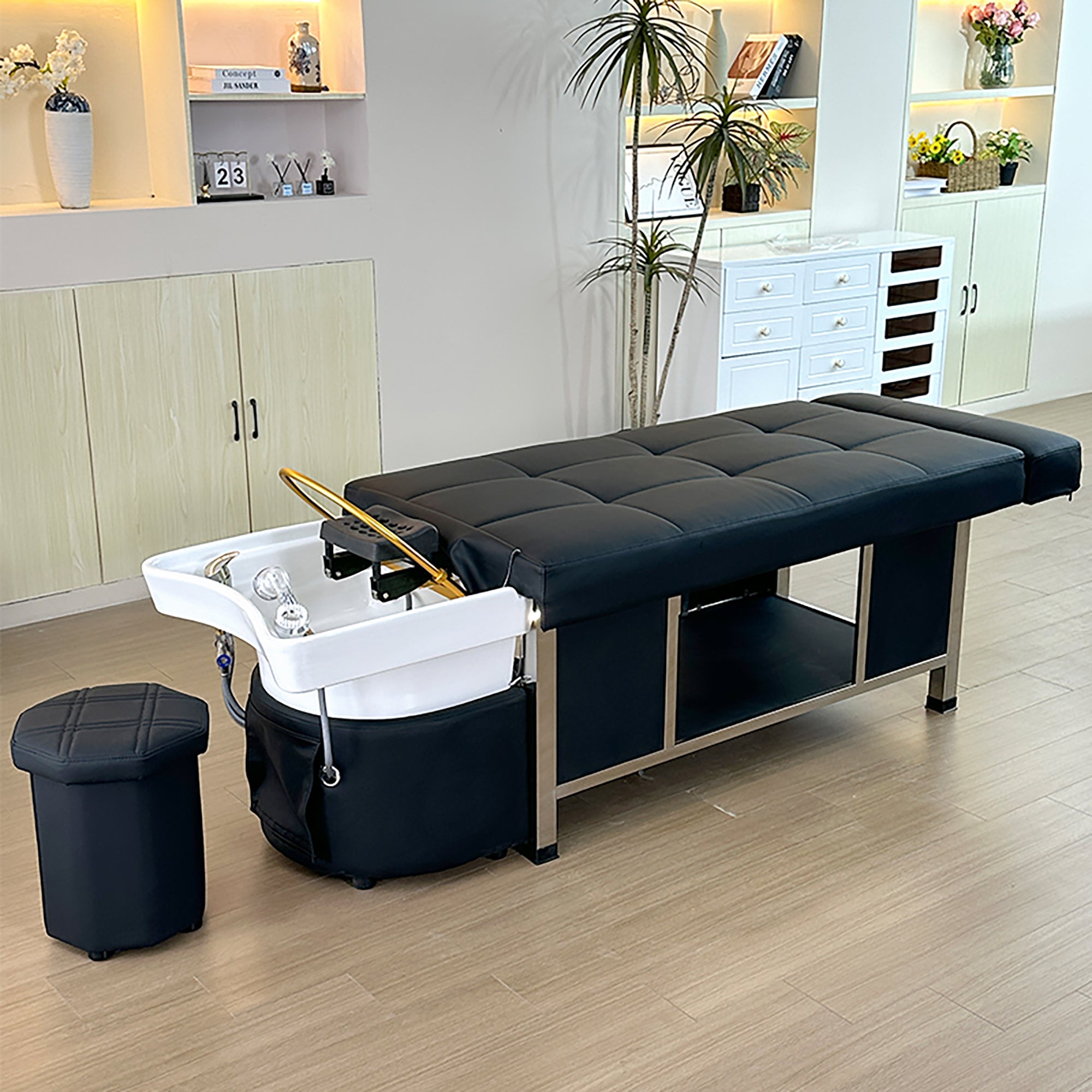 611 - 1D | FRESH WATER | Plumbed | Japanese Head Spa Massage Bed | SSW | Head Spa Beds (Plumbed) by SSW - SH Salons