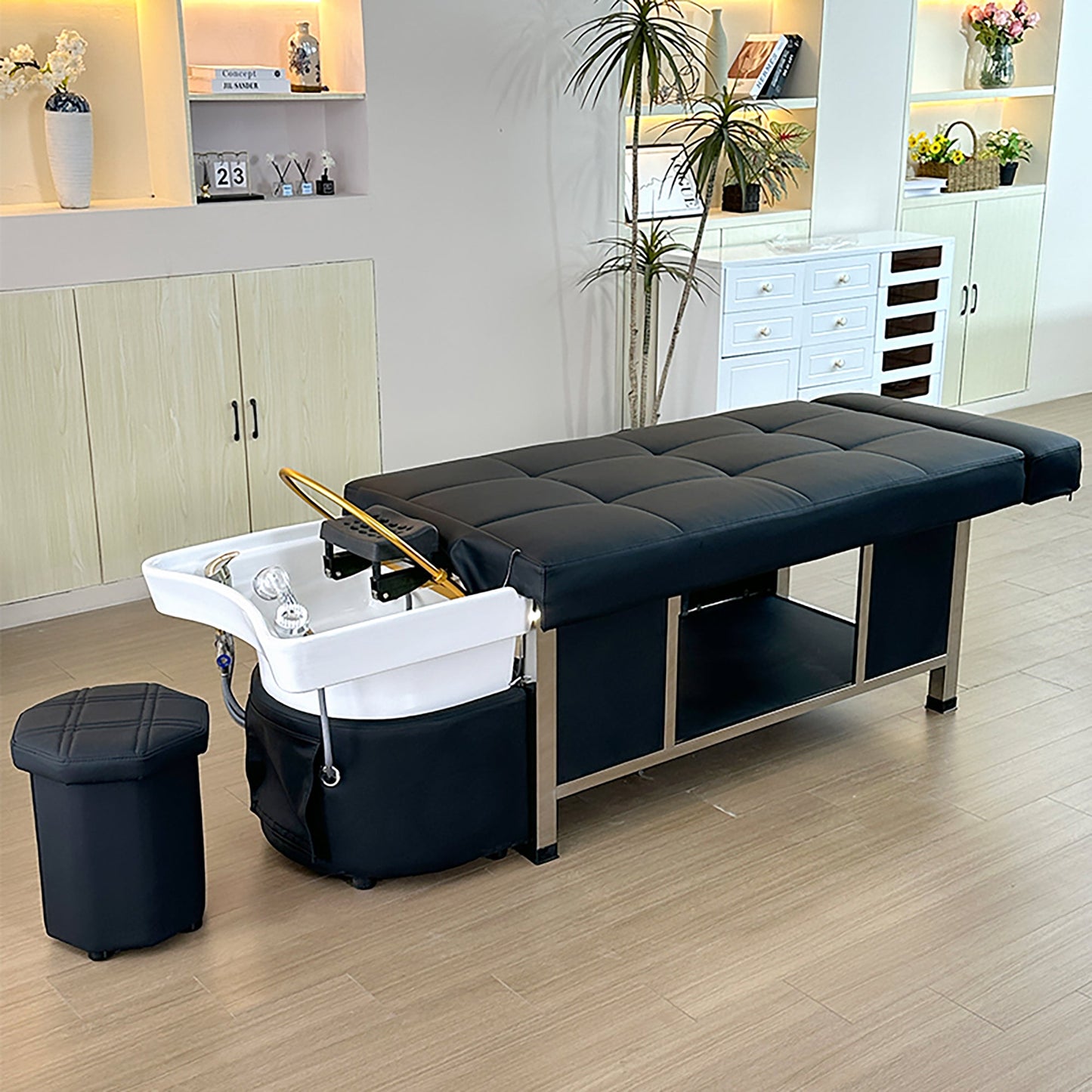 611 - 1D | FRESH WATER | Plumbed | Japanese Head Spa Massage Bed | SSW | Head Spa Beds (Plumbed) by SSW - SH Salons