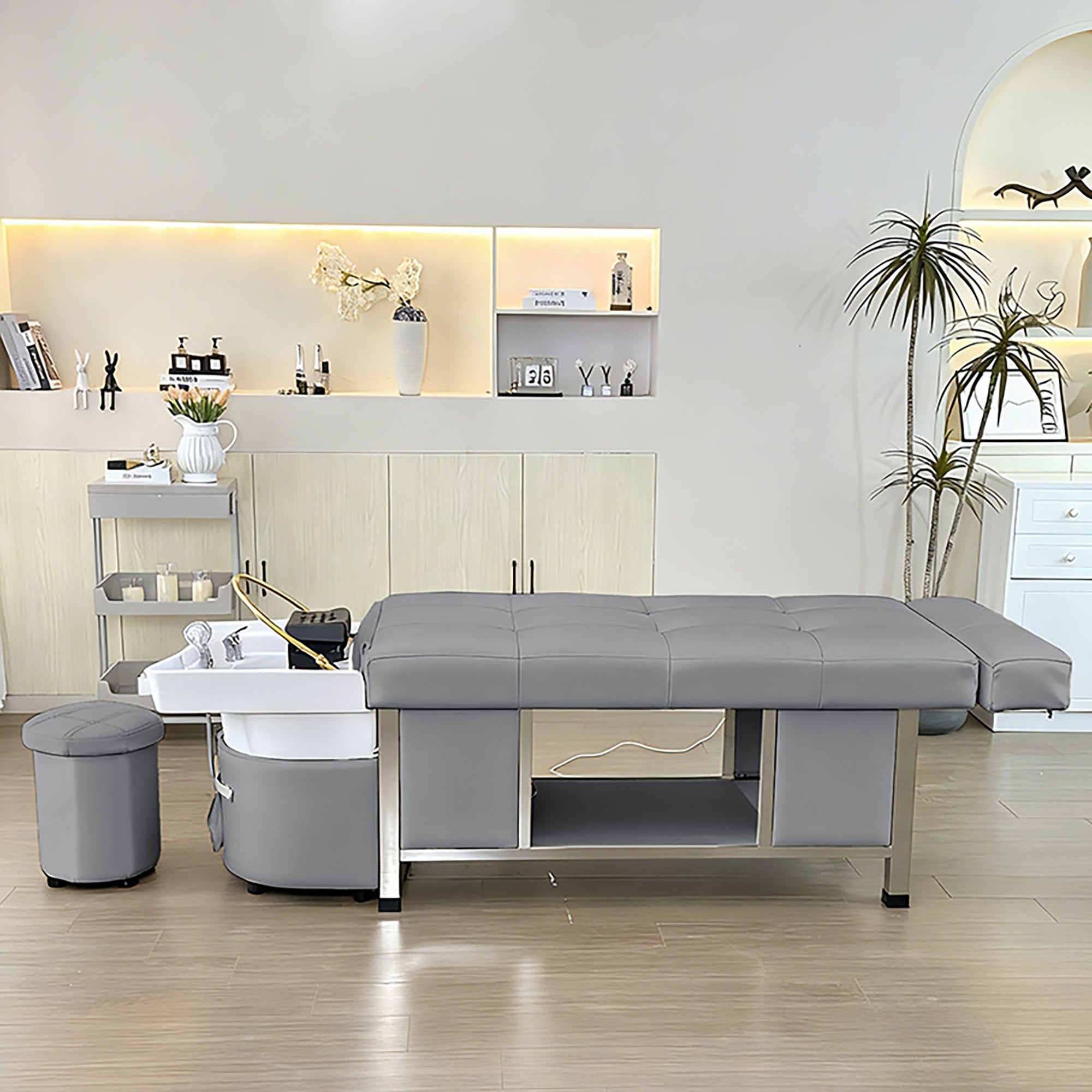 611 - 1D | FRESH WATER | Plumbed | Japanese Head Spa Massage Bed | SSW | Head Spa Beds (Plumbed) by SSW - SH Salons
